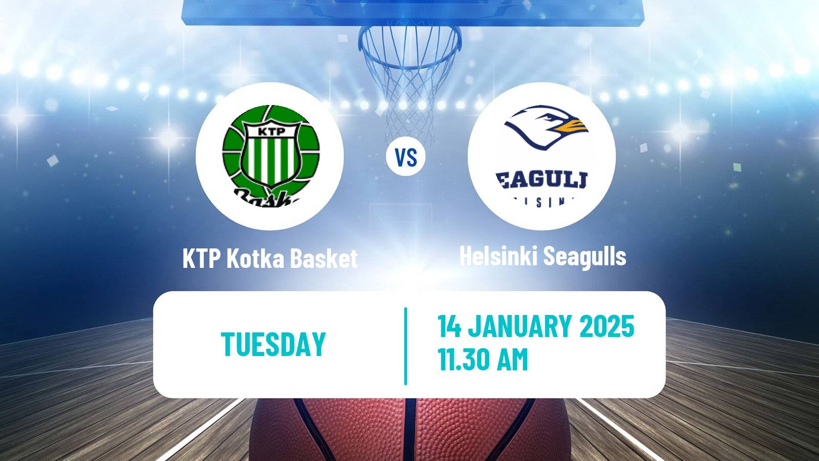 Basketball Finnish Korisliiga KTP Kotka Basket - Helsinki Seagulls