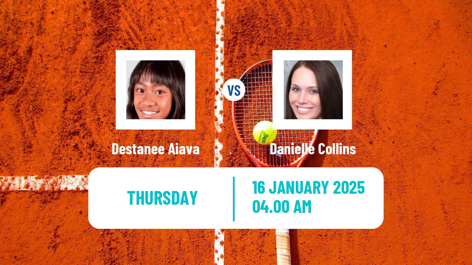 Tennis WTA Australian Open Destanee Aiava - Danielle Collins