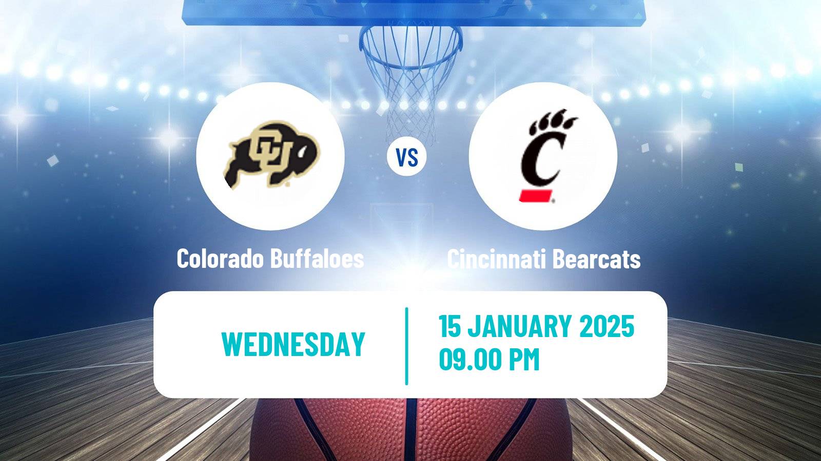 Basketball NCAA College Basketball Colorado Buffaloes - Cincinnati Bearcats