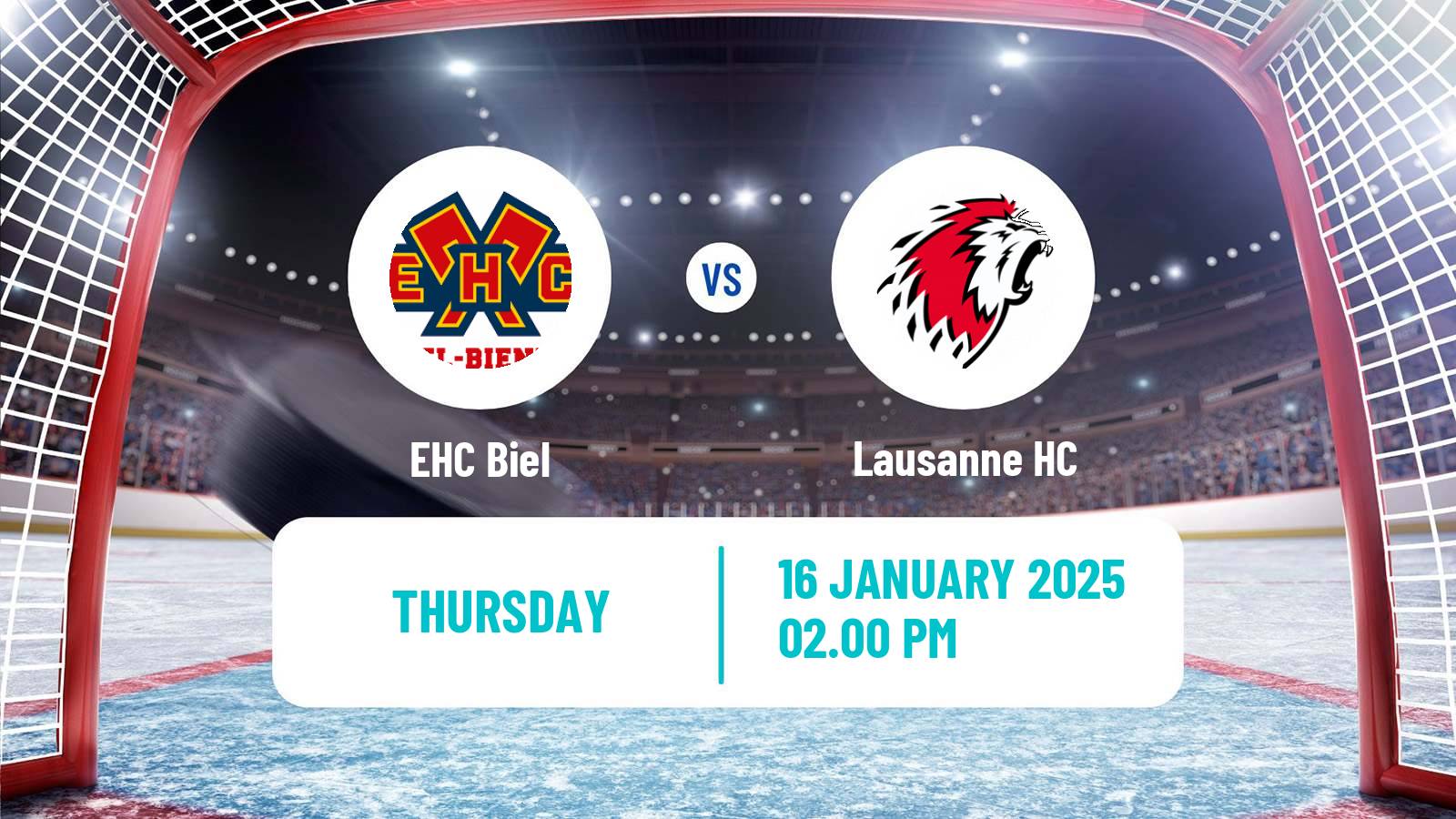 Hockey Swiss National League Hockey Biel - Lausanne HC