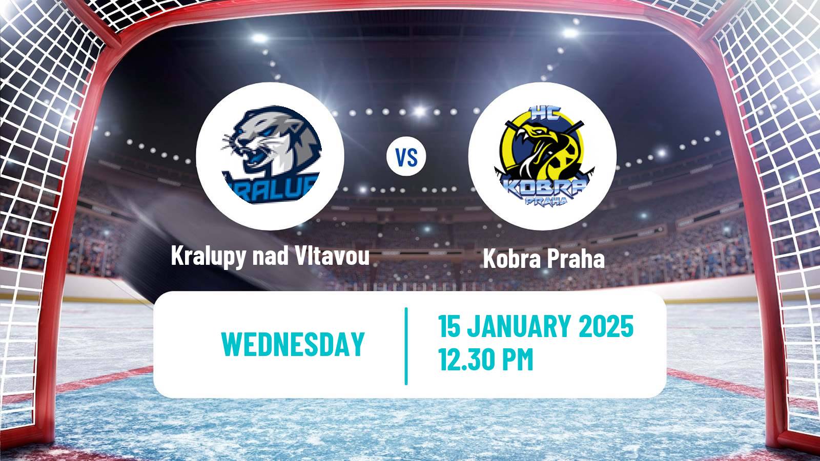 Hockey Czech 2 Liga Hockey West Kralupy nad Vltavou - Kobra Praha