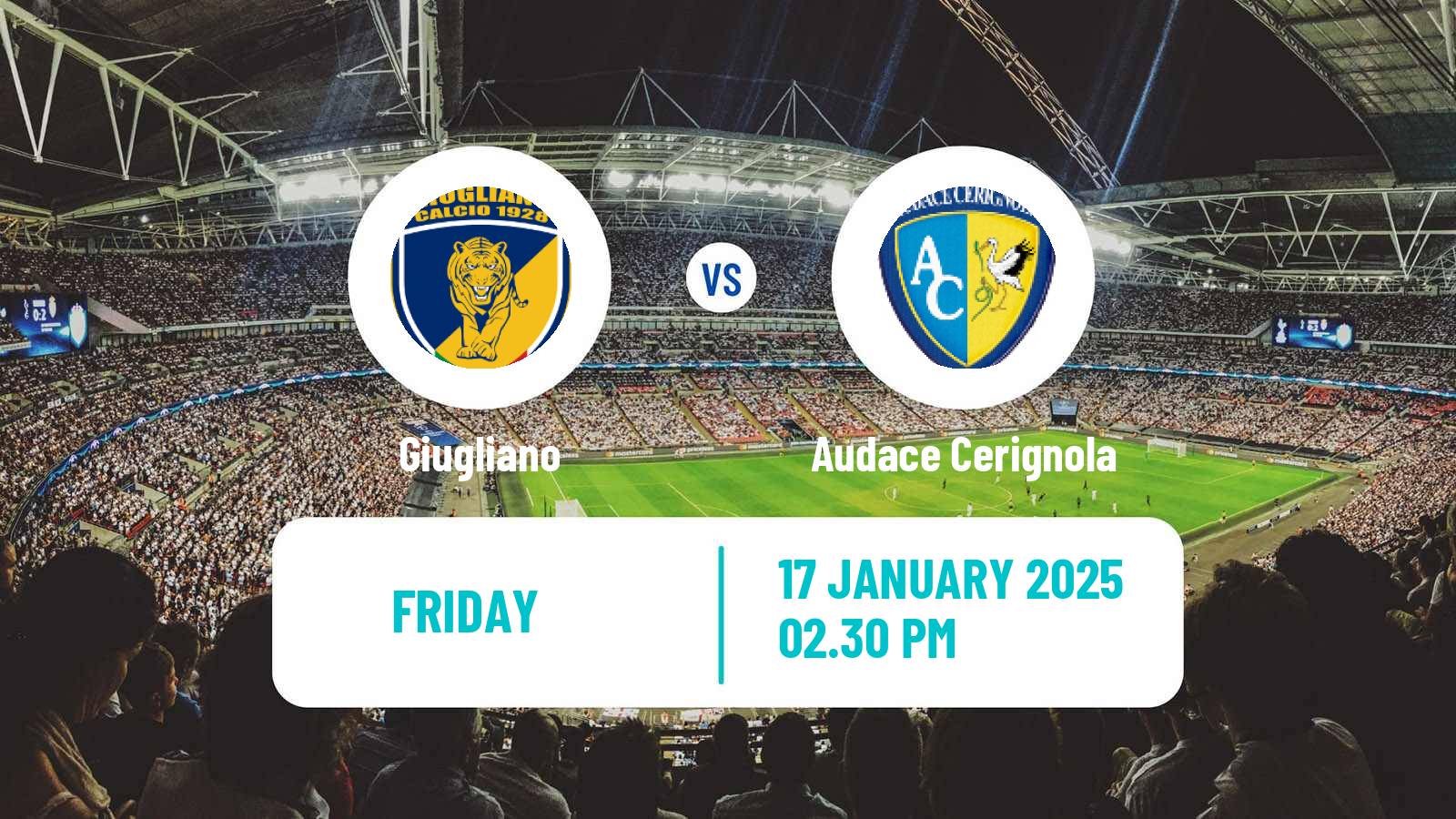 Football Italian Serie C Group C Giugliano - Audace Cerignola