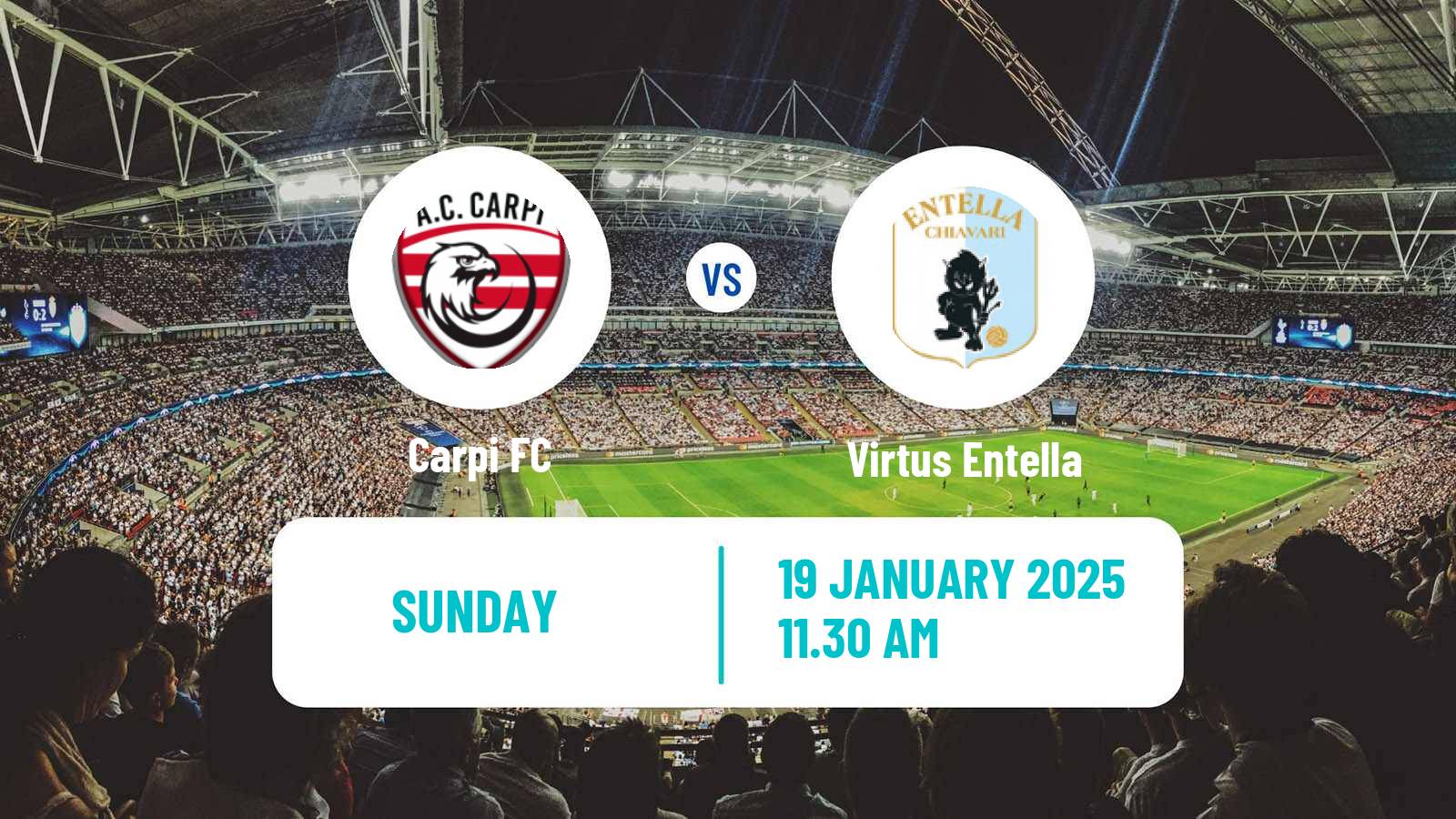 Soccer Italian Serie C Group B Carpi - Virtus Entella