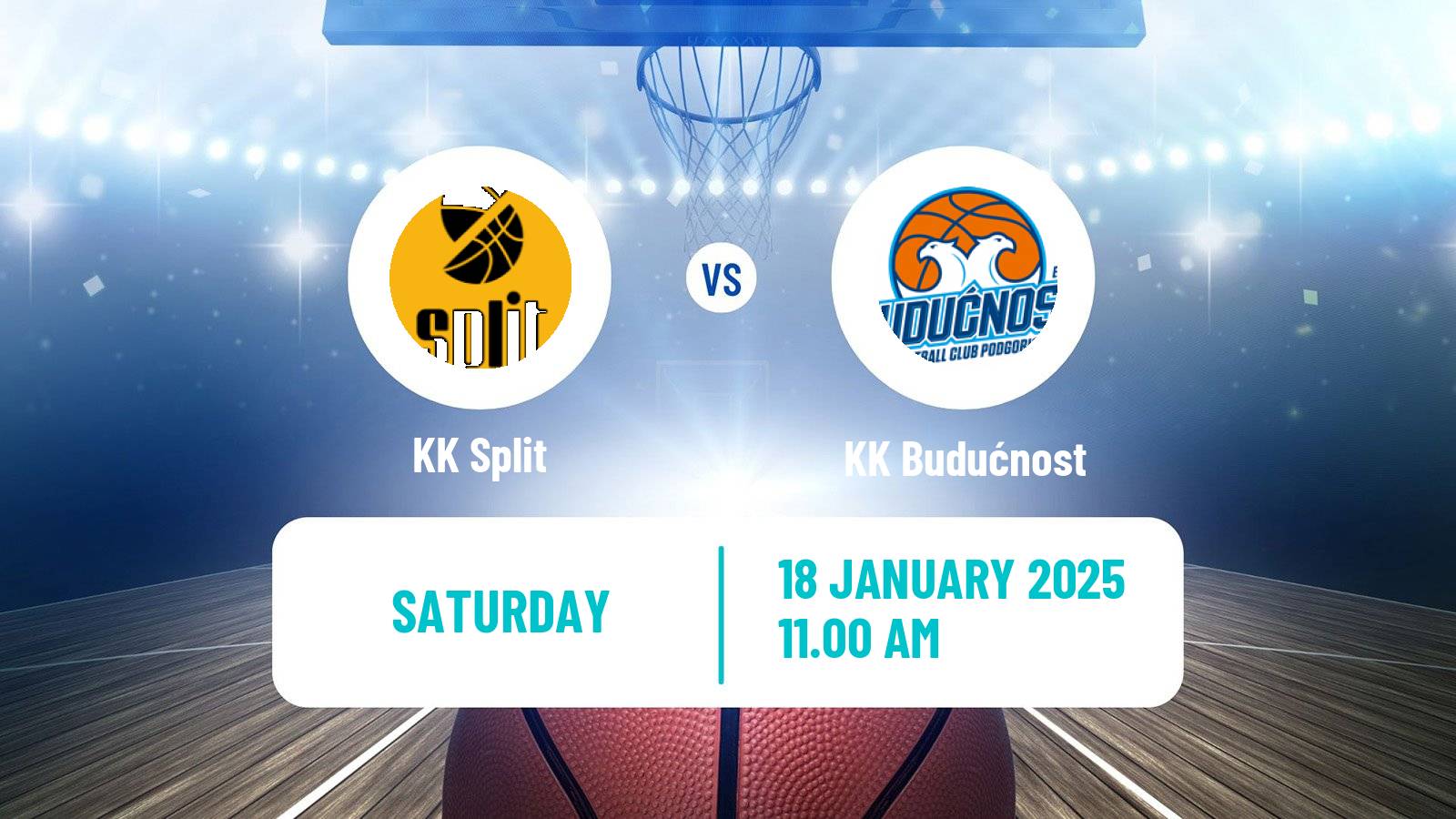 Basketball Adriatic League KK Split - KK Budućnost
