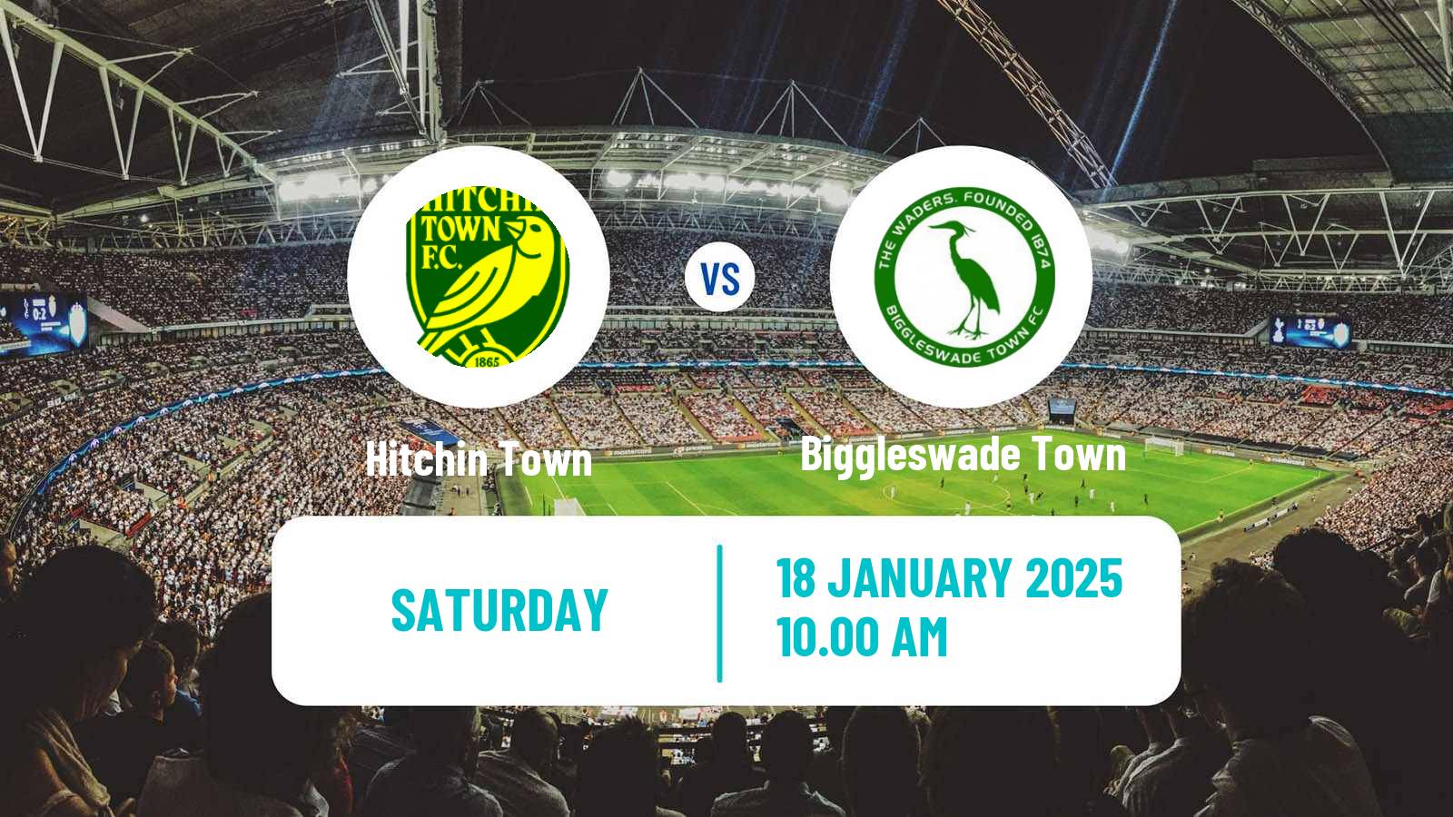Soccer English Southern League Central Division Hitchin Town - Biggleswade Town