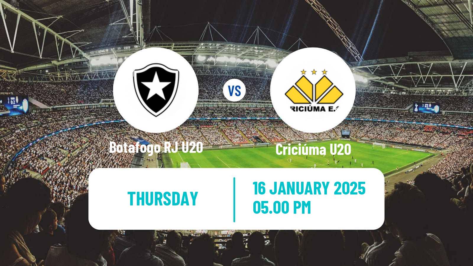 Football Brazilian Copa Sao Paulo de juniores Botafogo RJ U20 - Criciúma U20
