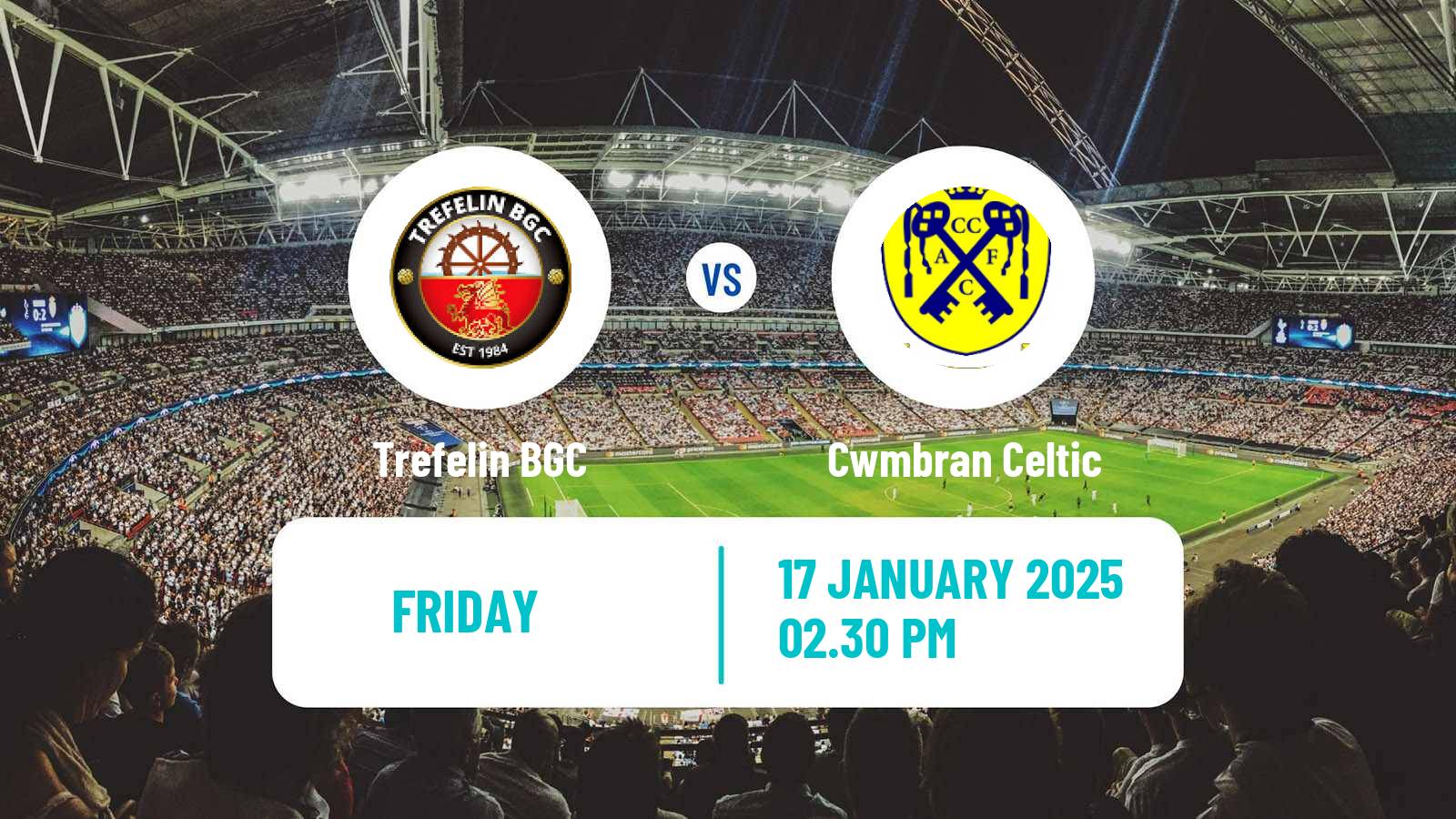 Soccer Welsh Cymru South Trefelin - Cwmbran Celtic