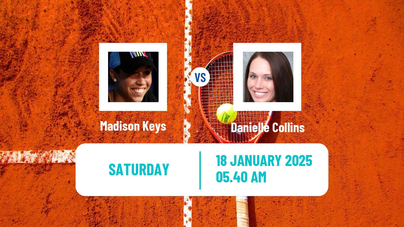 Tennis WTA Australian Open Madison Keys - Danielle Collins