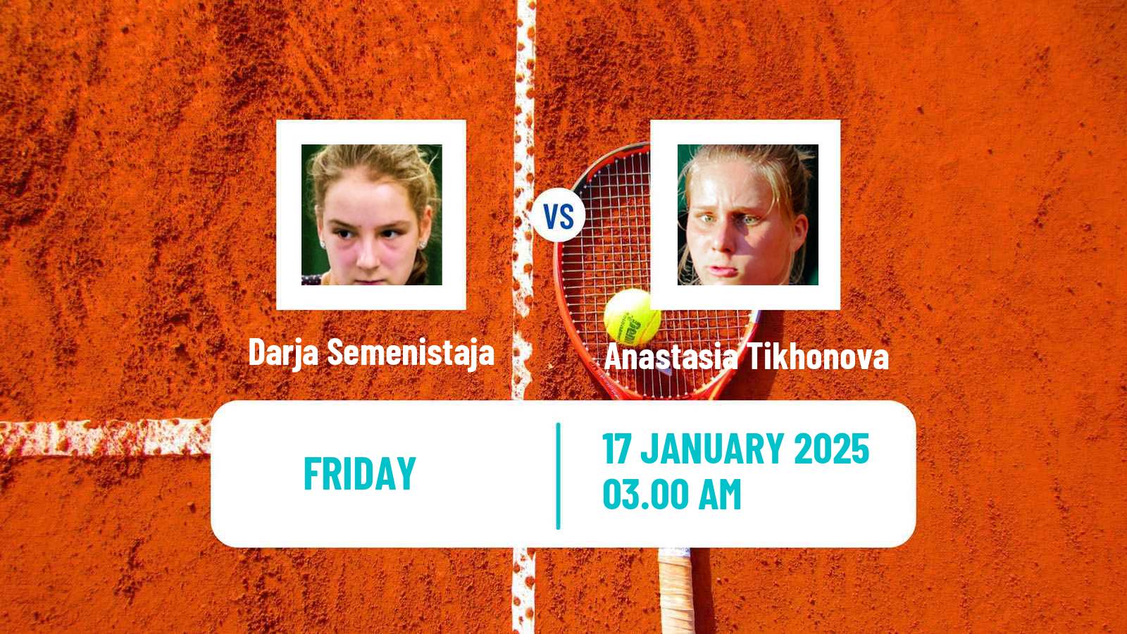 Tennis ITF W50 New Delhi H Women Darja Semenistaja - Anastasia Tikhonova