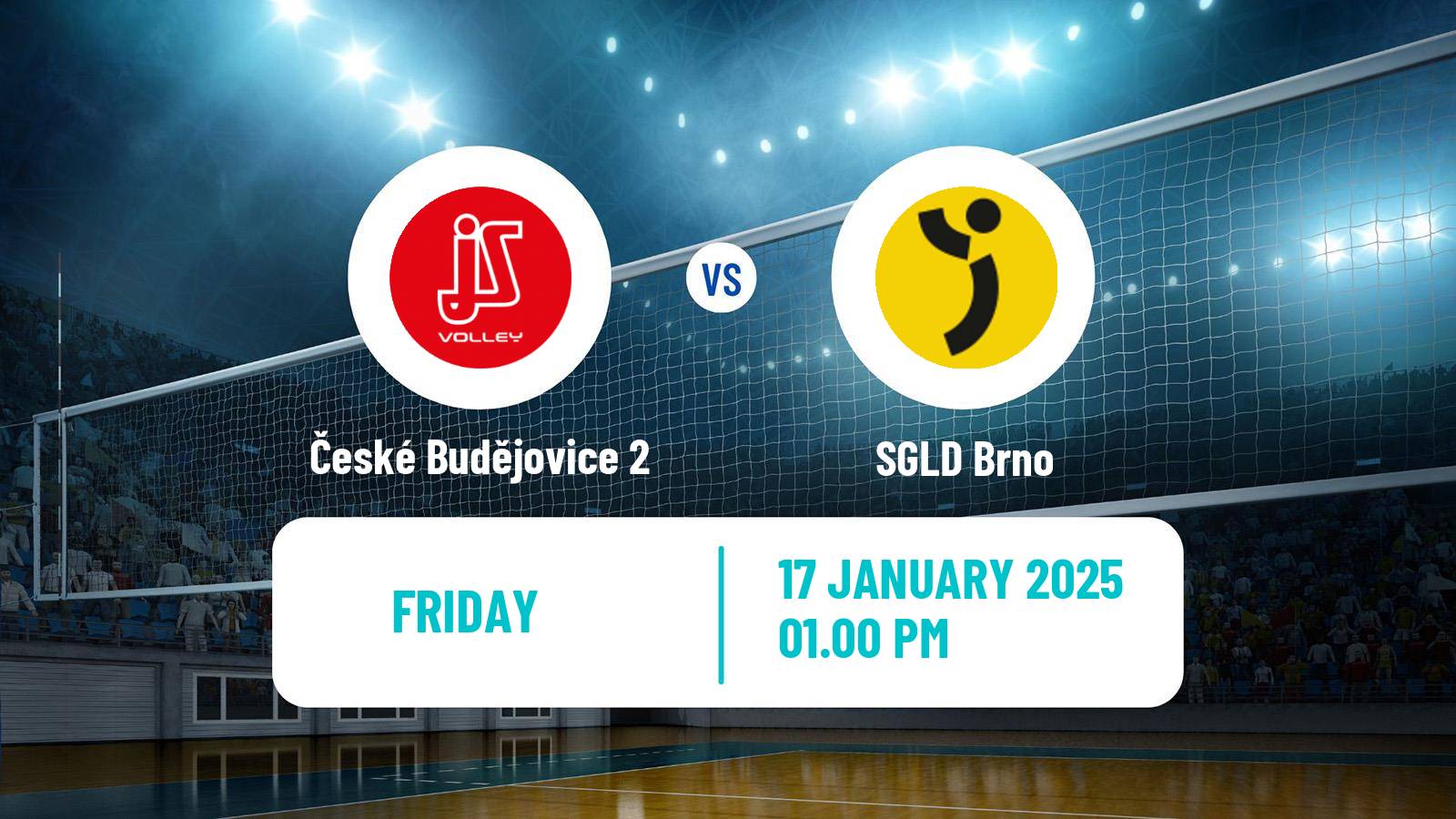 Volleyball Czech 1 Liga Volleyball České Budějovice 2 - SGLD Brno