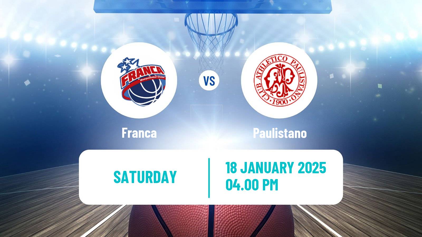Basketball Brazilian NBB Franca - Paulistano