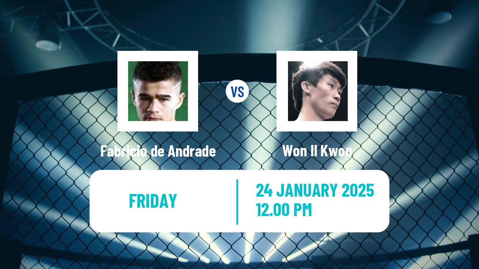 MMA Bantamweight One Championship Men Fabricio de Andrade - Won Il Kwon