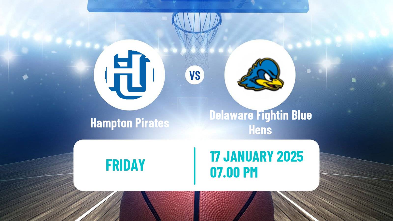 Basketball NCAA College Basketball Women Hampton Pirates - Delaware Fightin Blue Hens
