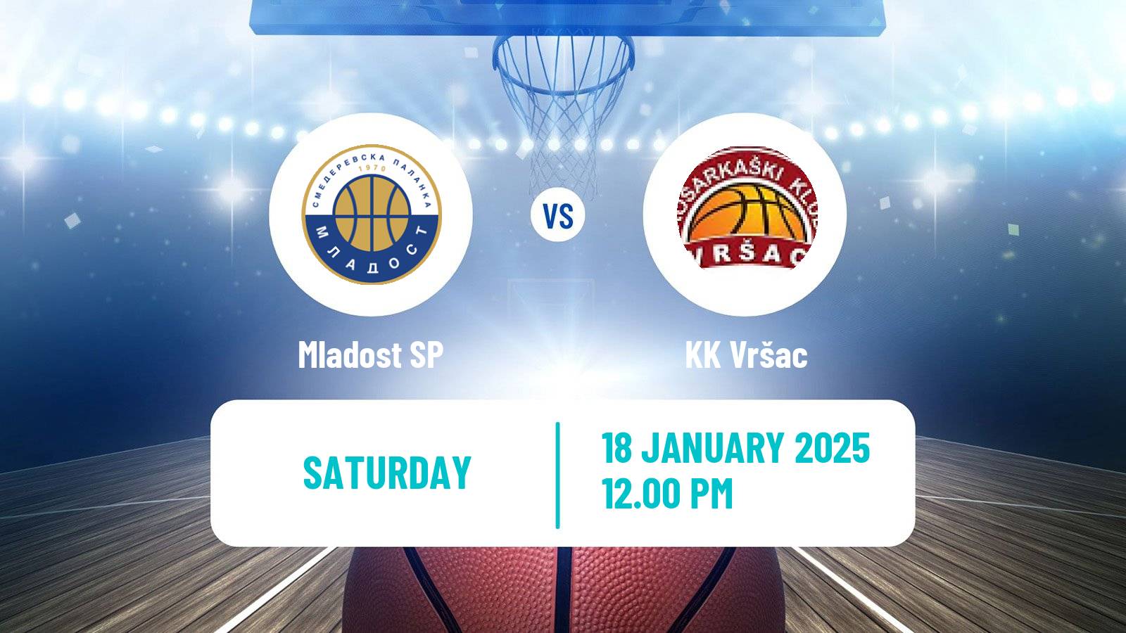 Basketball Serbian First League Basketball Mladost SP - Vršac