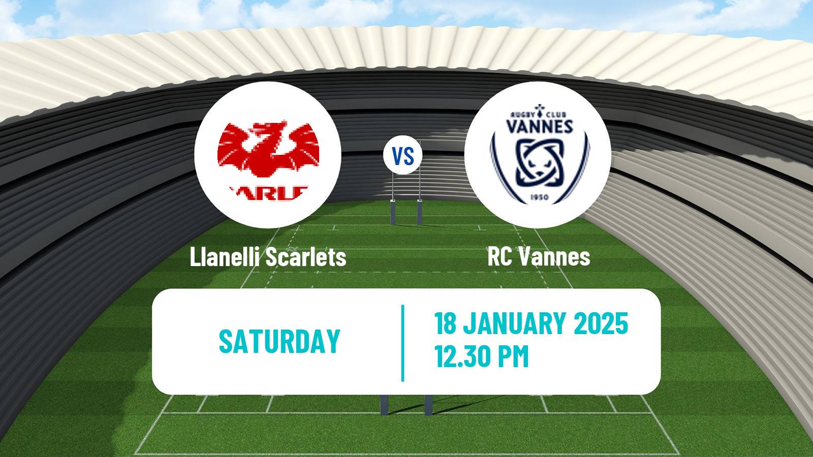 Rugby union Challenge Cup Rugby Llanelli Scarlets - Vannes
