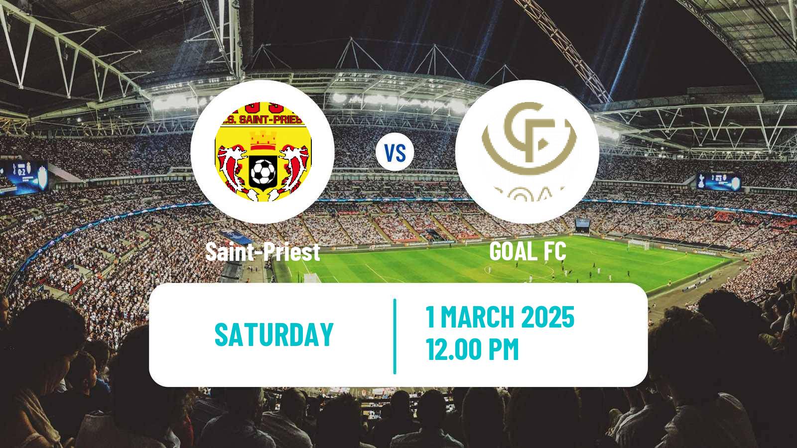 Football French National 2 - Group A Saint-Priest - GOAL FC
