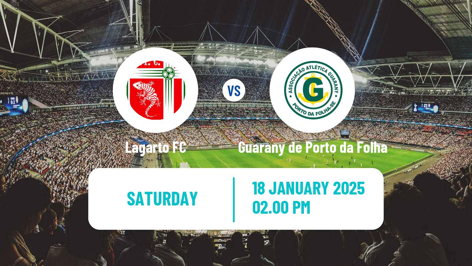 Football Brazilian Campeonato Sergipano Lagarto - Guarany de Porto da Folha