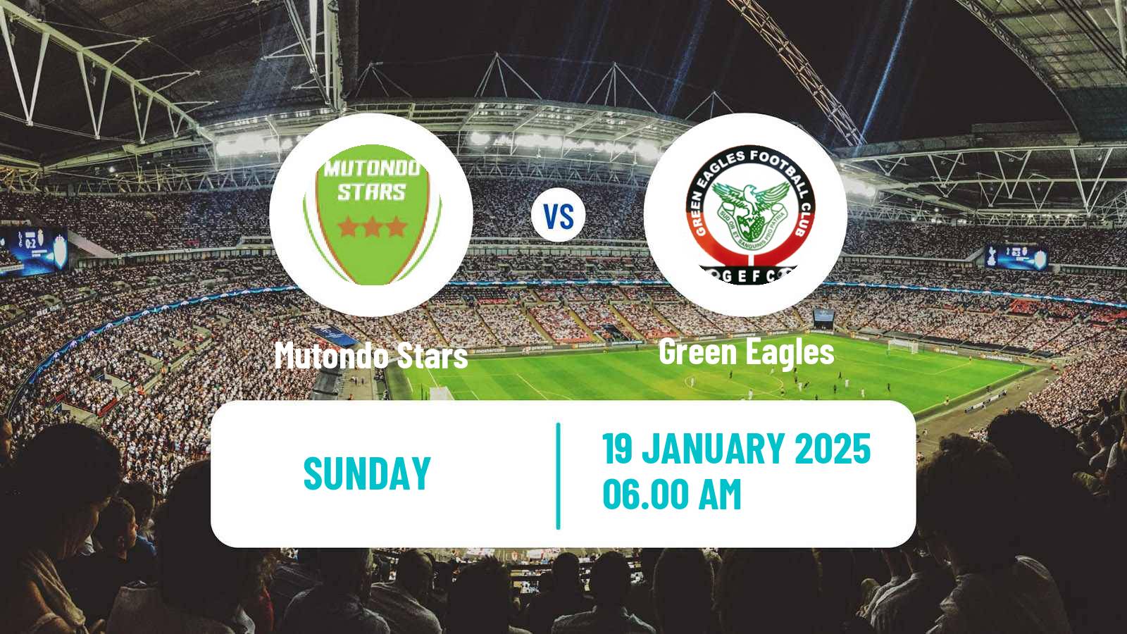 Soccer Zambian Premier League Mutondo Stars - Green Eagles