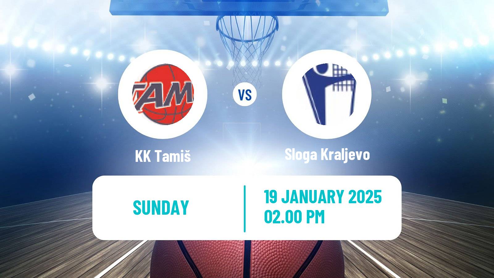 Basketball Serbian First League Basketball Tamiš - Sloga Kraljevo