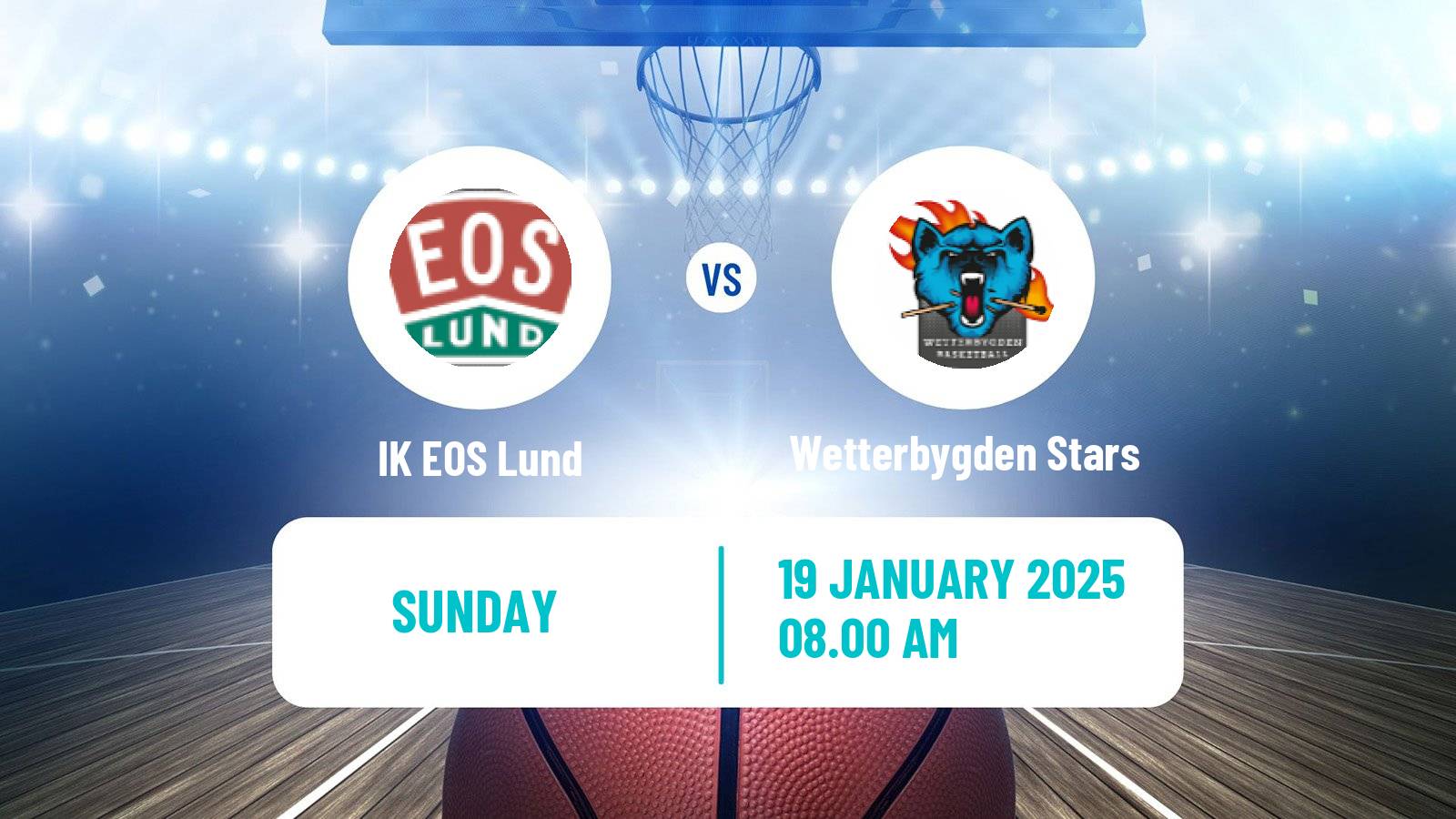 Basketball Swedish Superettan Basketball IK EOS Lund - Wetterbygden Stars