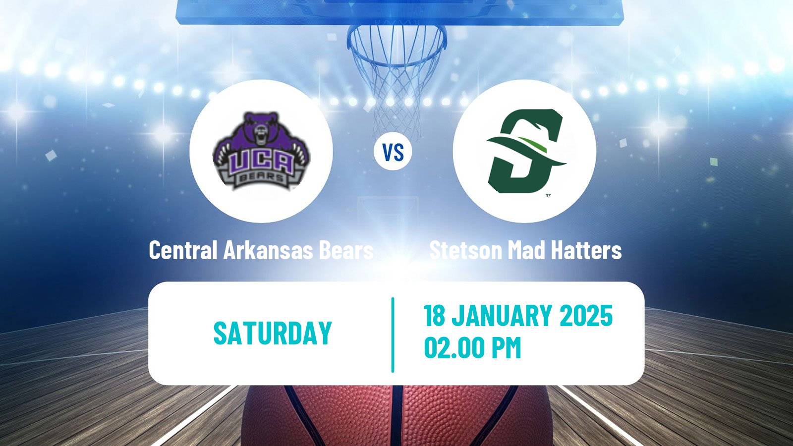 Basketball NCAA College Basketball Women Central Arkansas Bears - Stetson Mad Hatters