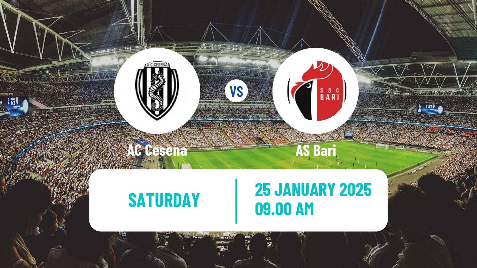 Football Italian Serie B Cesena - Bari