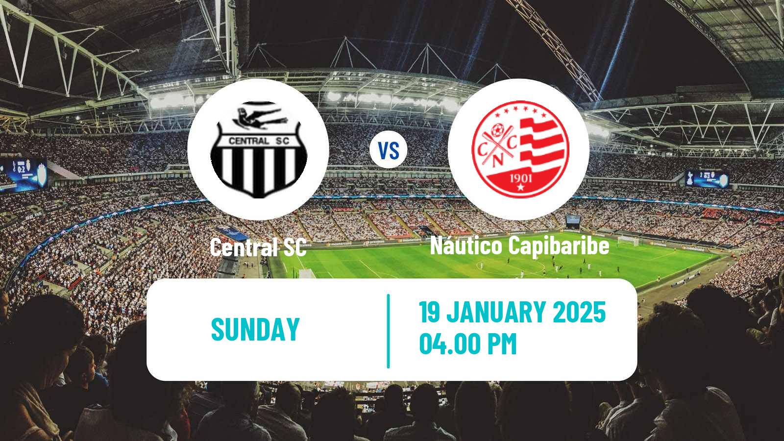 Football Brazilian Campeonato Pernambucano Central SC - Náutico Capibaribe