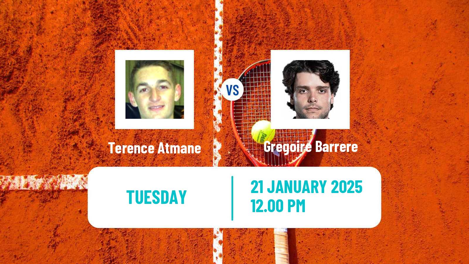 Tennis Quimper Challenger Men Terence Atmane - Gregoire Barrere