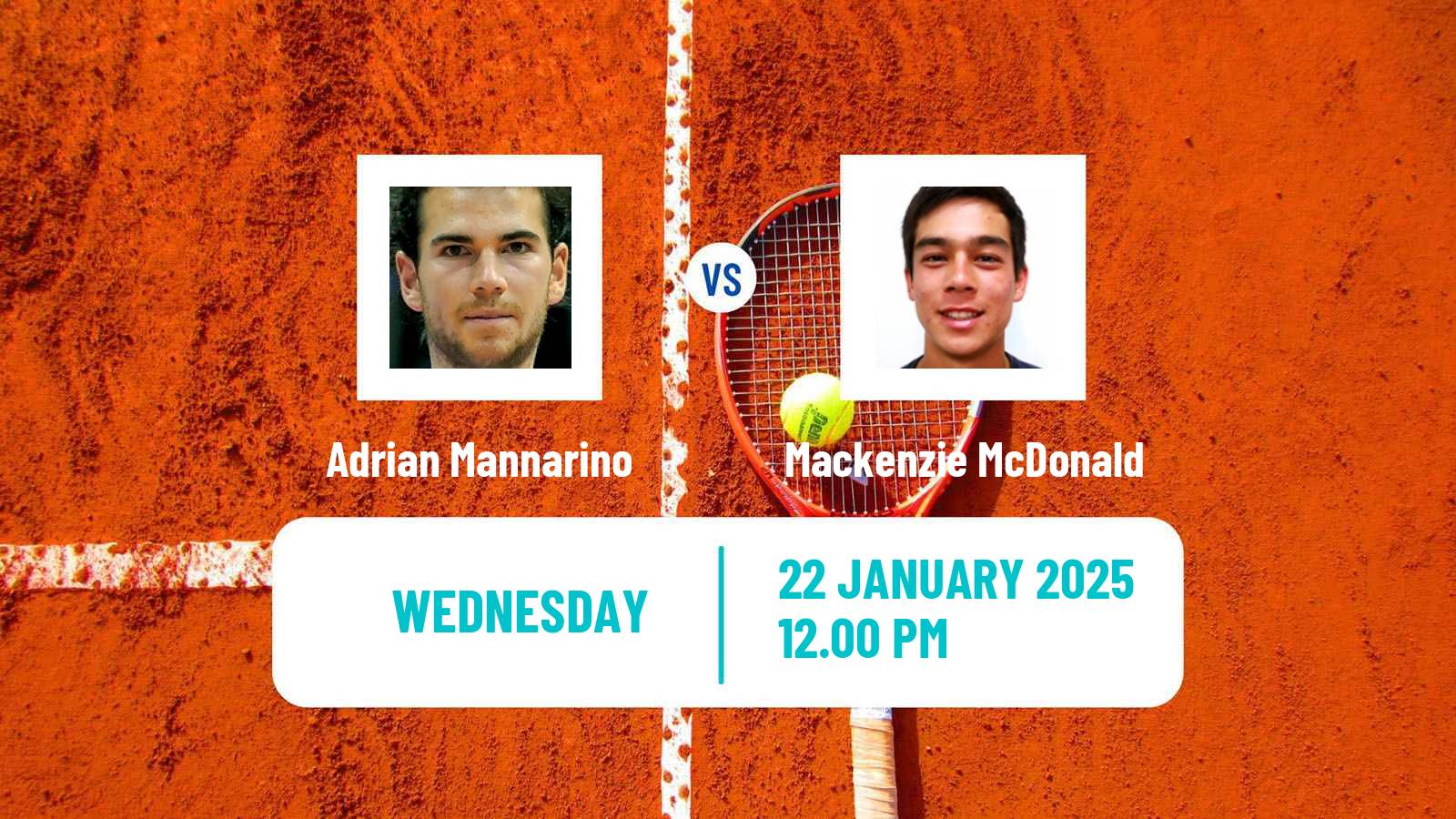 Tennis Quimper Challenger Men Adrian Mannarino - Mackenzie McDonald