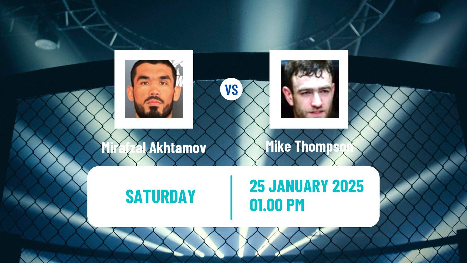 MMA Lightweight Bellator Men Mirafzal Akhtamov - Mike Thompson