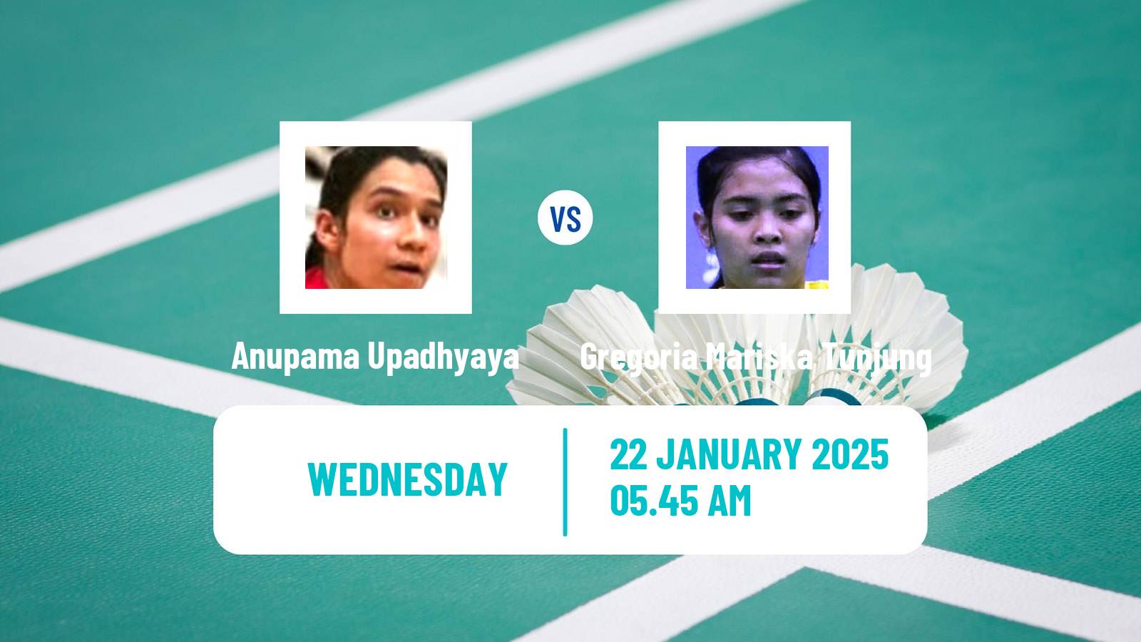 Badminton BWF World Tour Indonesia Masters Women Anupama Upadhyaya - Gregoria Mariska Tunjung