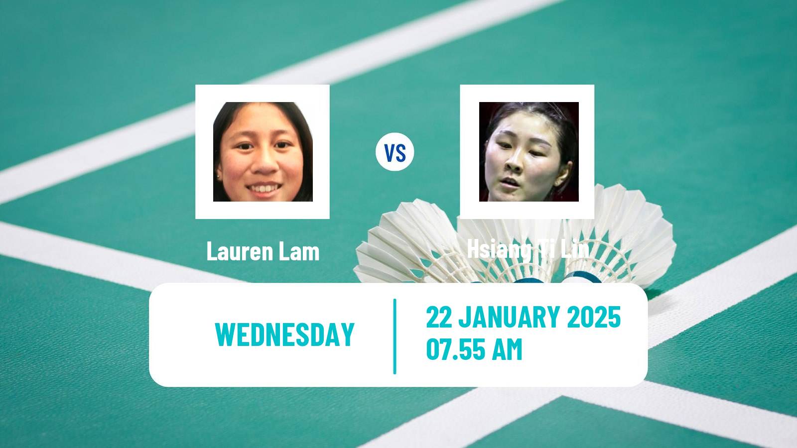Badminton BWF World Tour Indonesia Masters Women Lauren Lam - Hsiang Ti Lin