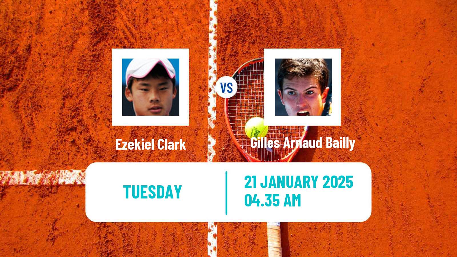 Tennis ITF M15 Monastir 3 Men 2025 Ezekiel Clark - Gilles Arnaud Bailly
