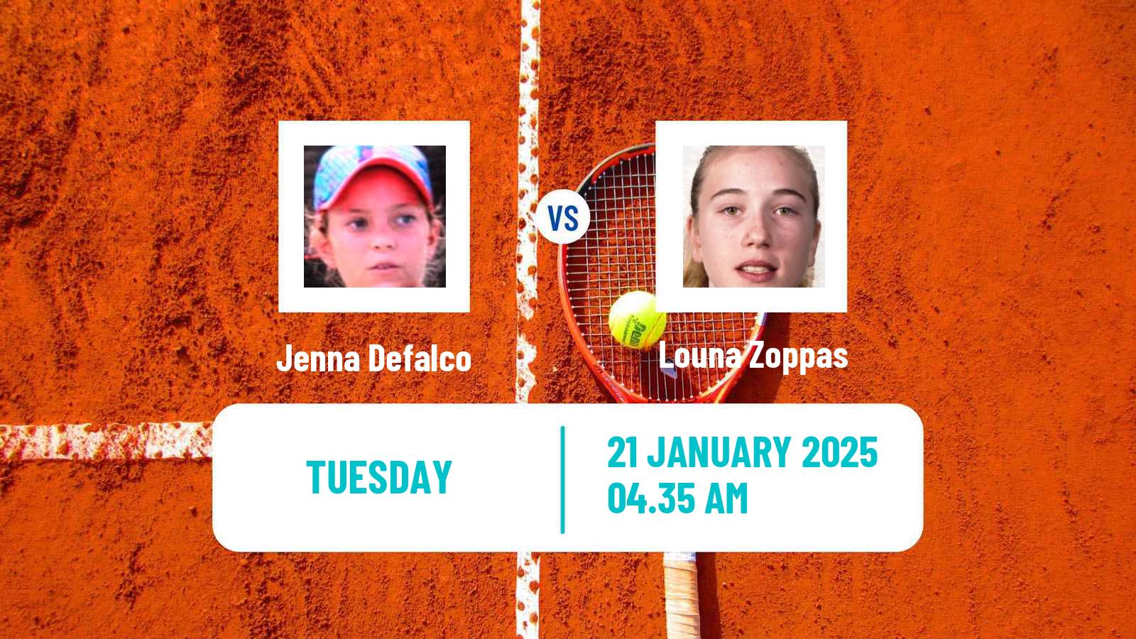 Tennis ITF W15 Monastir 3 Women Jenna Defalco - Louna Zoppas