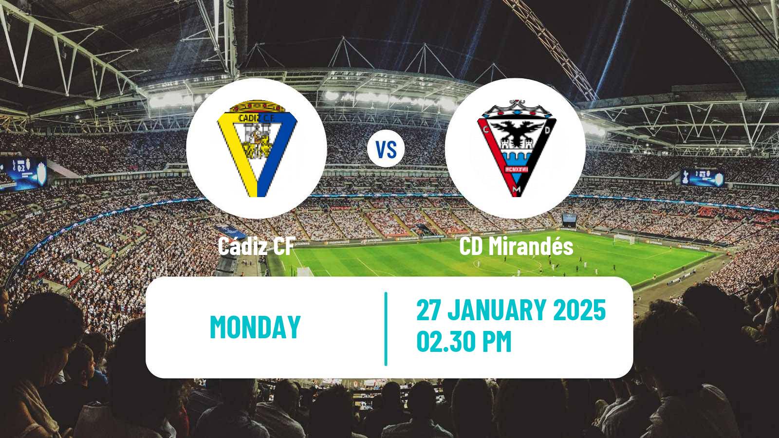 Football Spanish LaLiga2 Cádiz - Mirandés