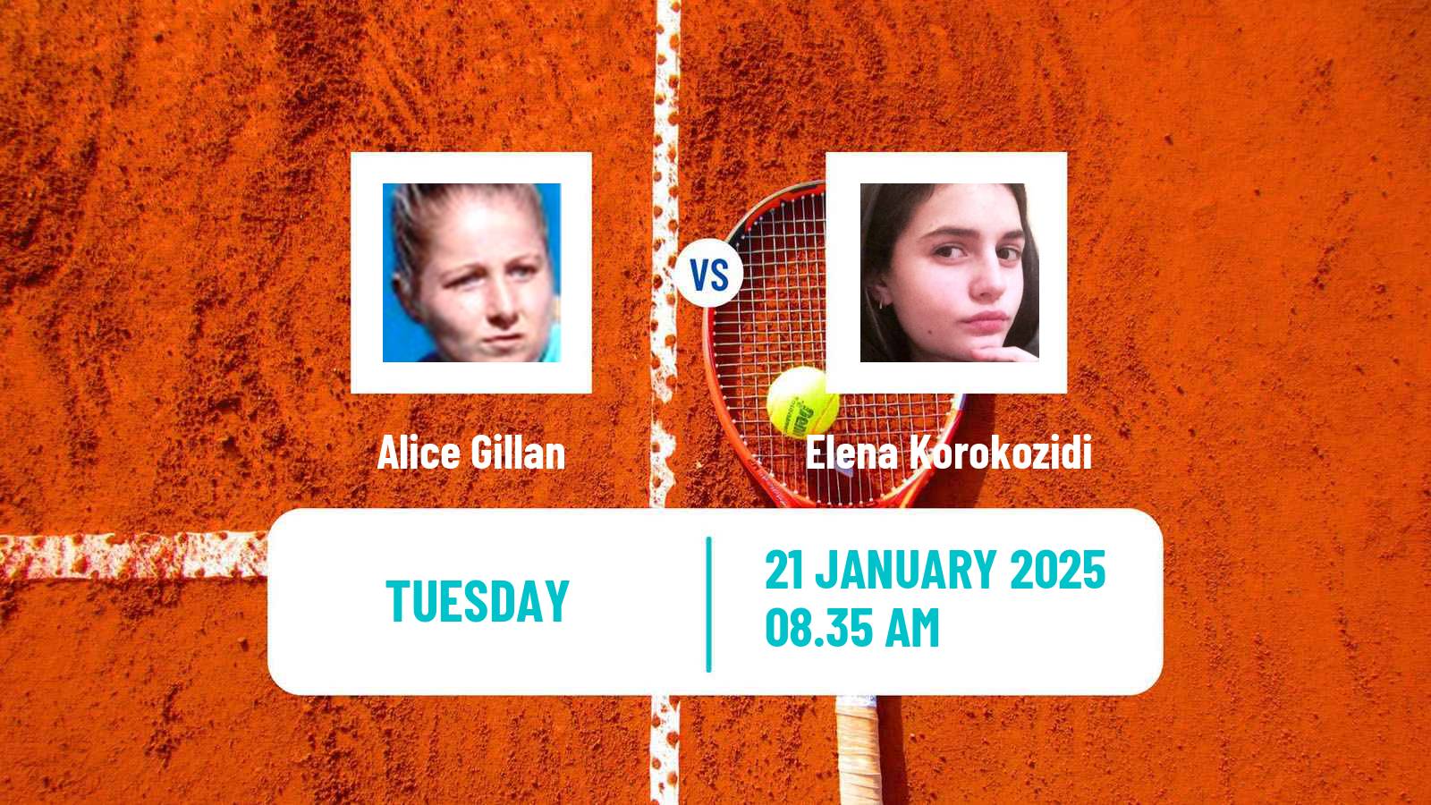Tennis ITF W35 Sunderland Women Alice Gillan - Elena Korokozidi