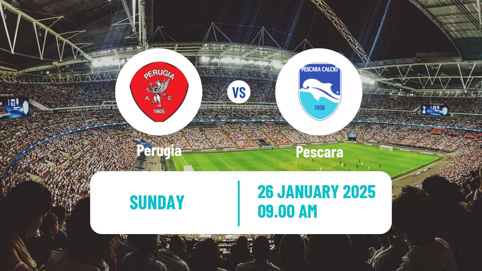Soccer Italian Serie C Group B Perugia - Pescara