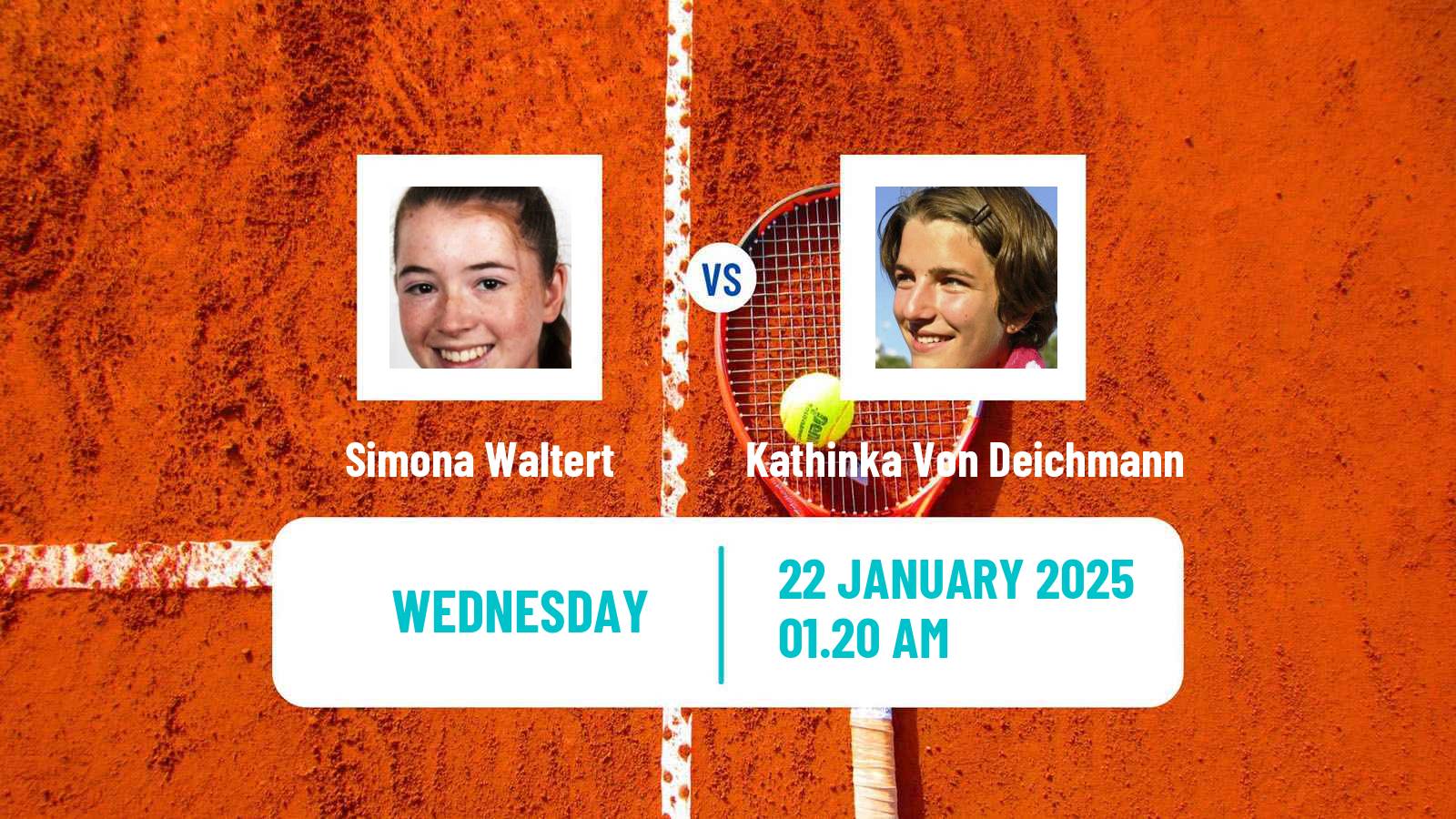 Tennis ITF W100 Bengaluru Women 2025 Simona Waltert - Kathinka Von Deichmann