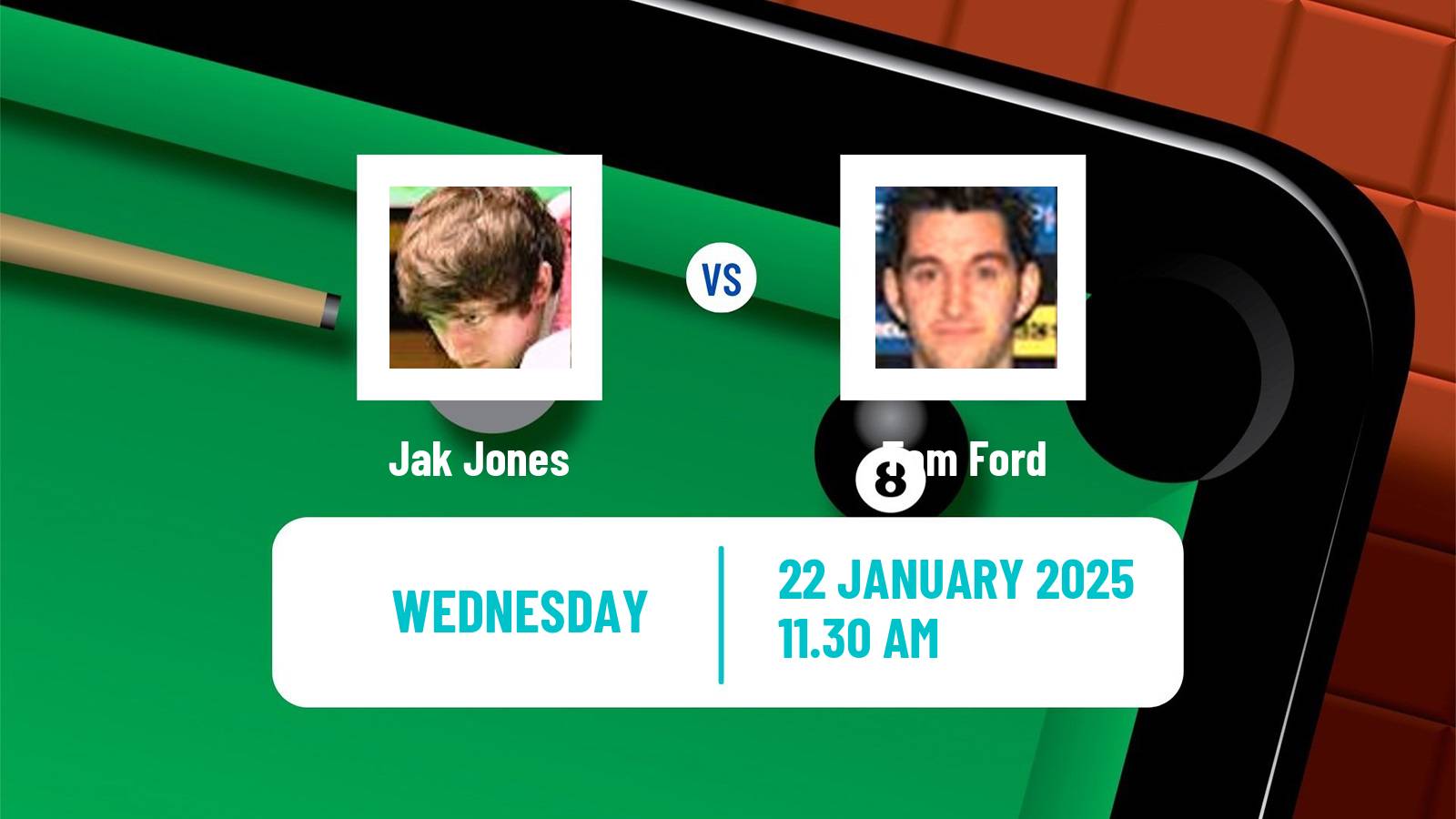 Snooker Championship League Jak Jones - Tom Ford