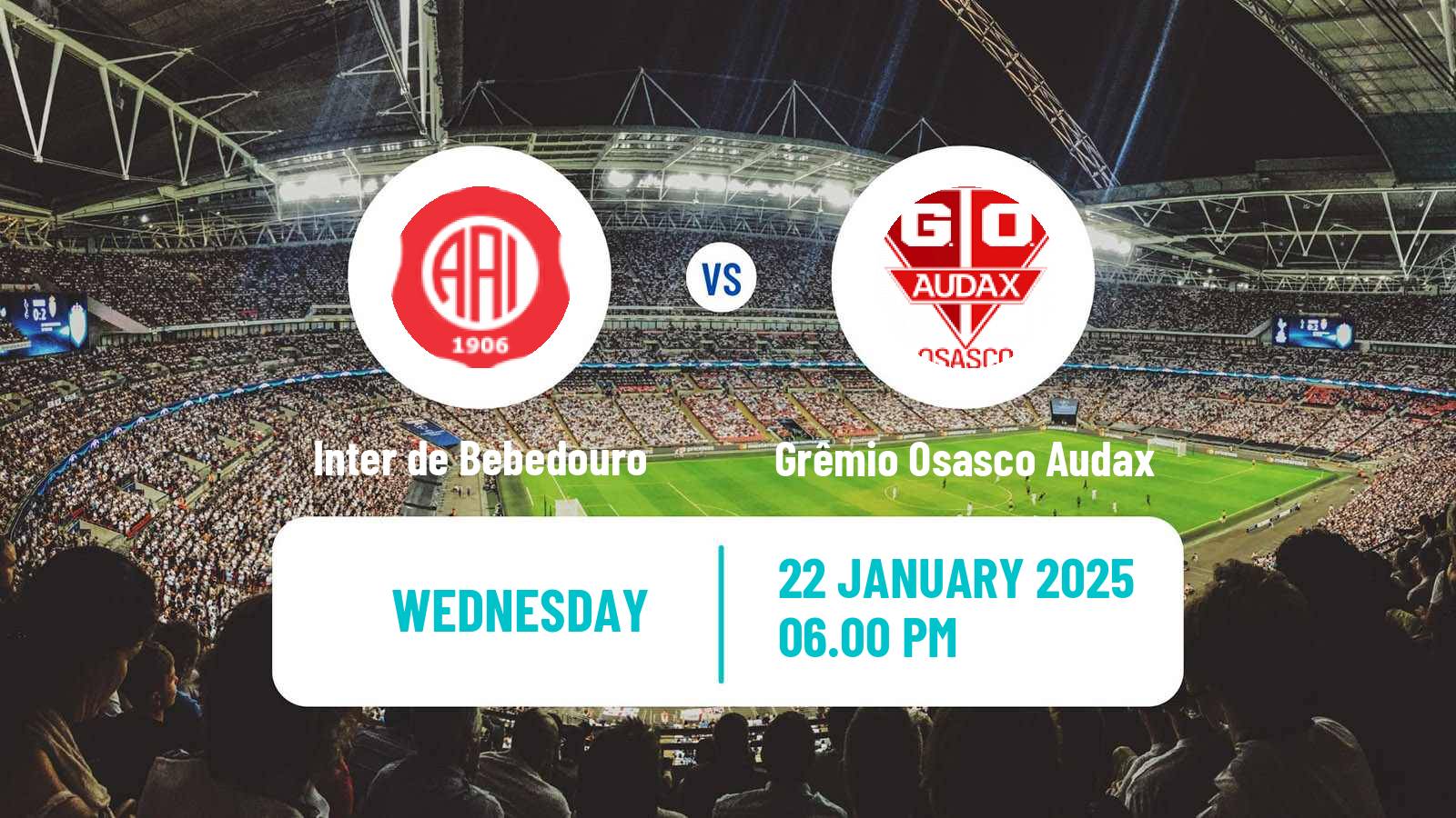 Soccer Brazilian Campeonato Paulista A4 Inter de Bebedouro - Grêmio Osasco Audax