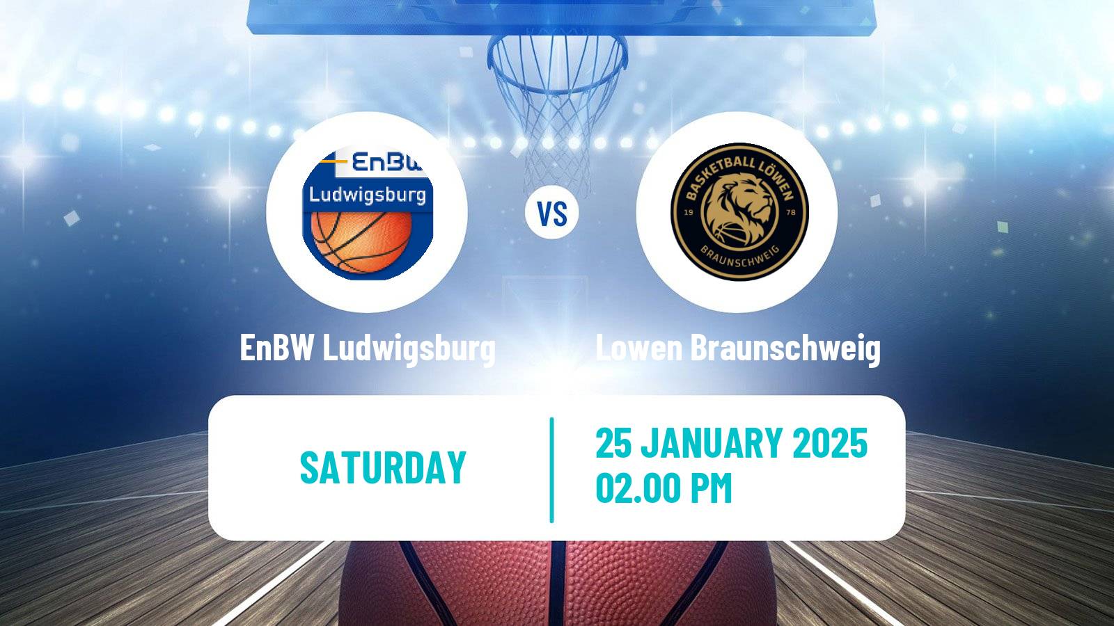 Basketball German BBL Ludwigsburg - Lowen Braunschweig