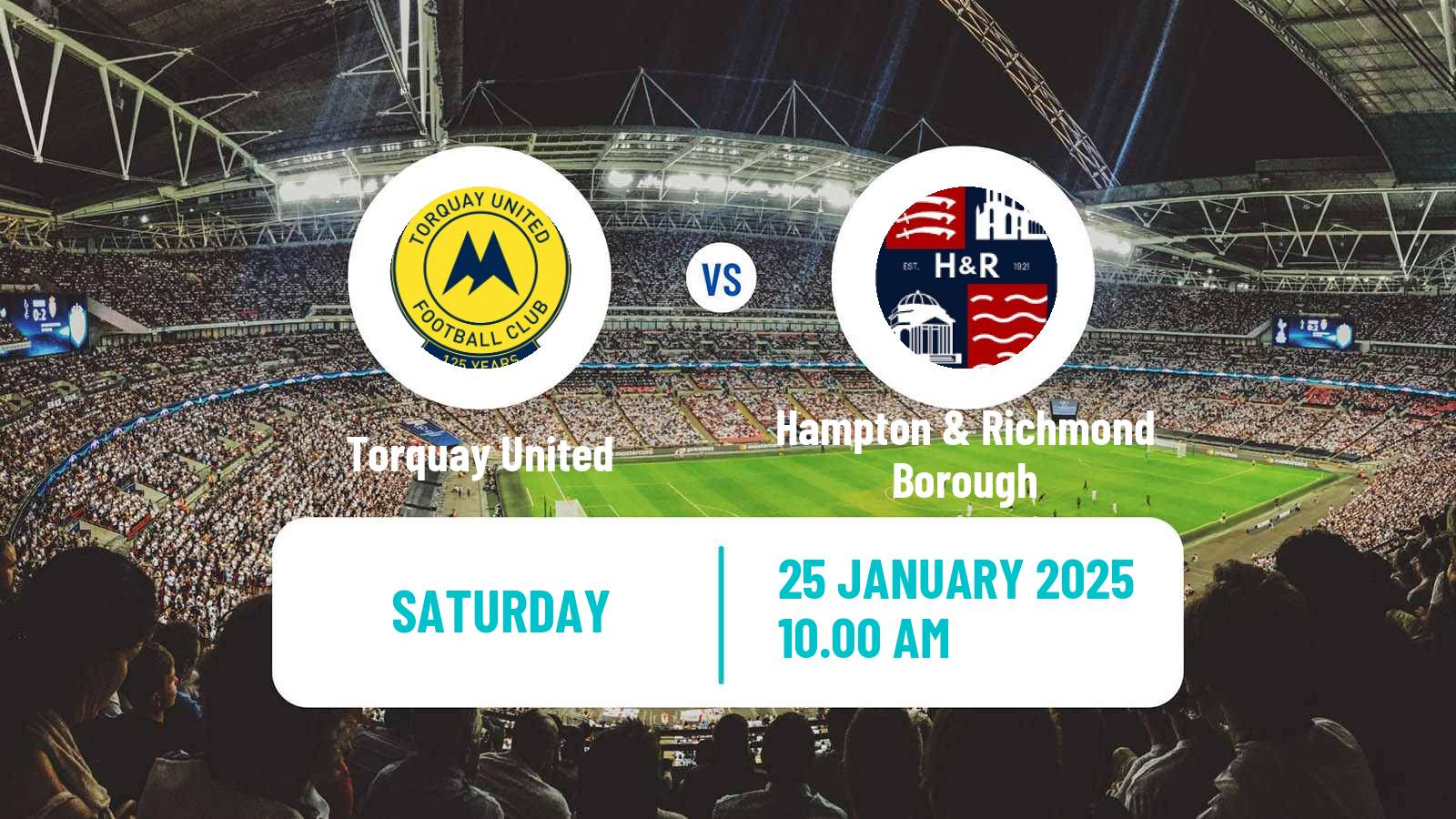 Soccer English National League South Torquay United - Hampton & Richmond Borough