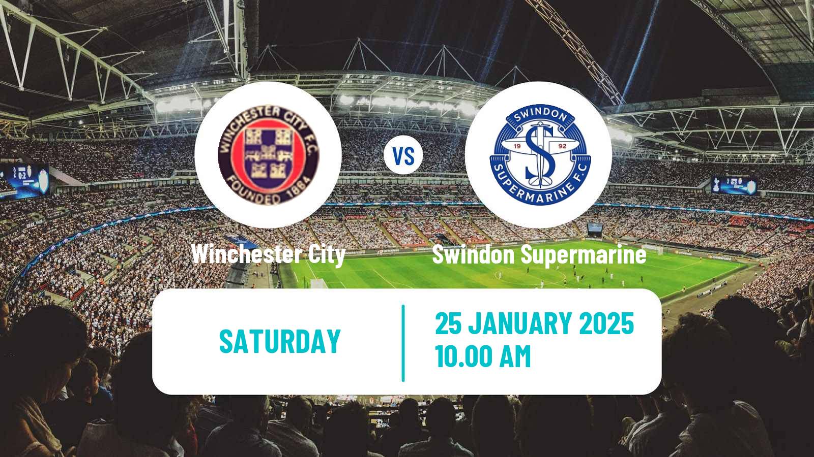 Soccer English Southern League South Division Winchester City - Swindon Supermarine