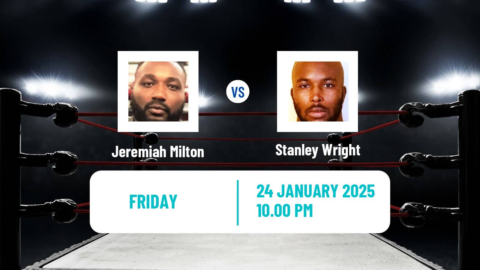 Boxing Heavyweight Others Matches Men Jeremiah Milton - Stanley Wright