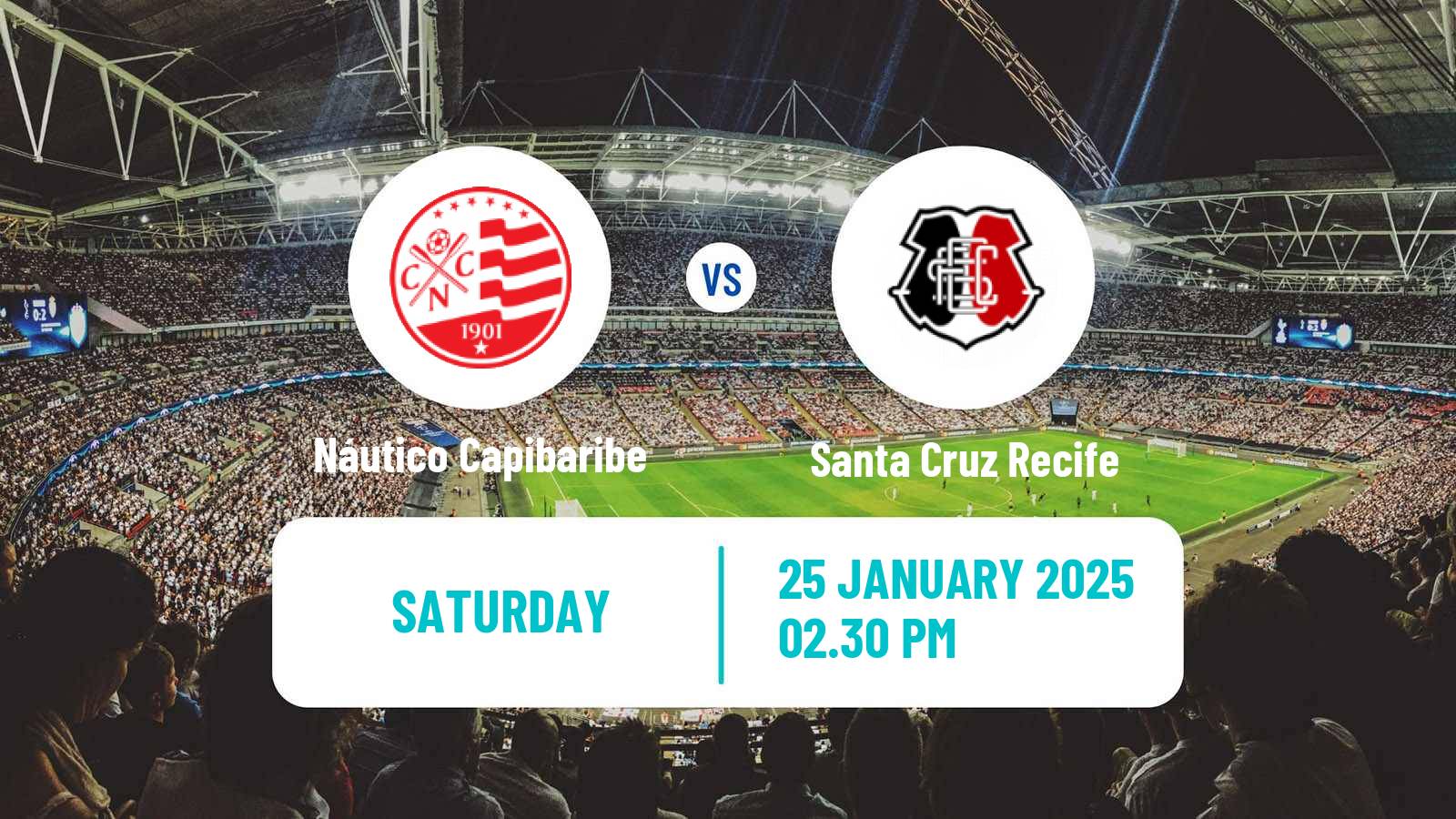 Football Brazilian Campeonato Pernambucano Náutico Capibaribe - Santa Cruz Recife
