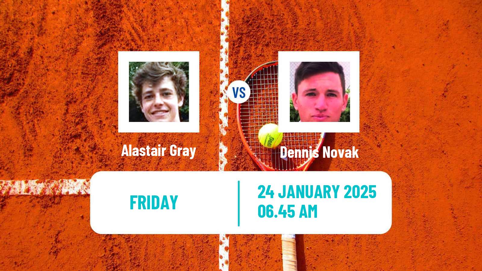 Tennis ITF M25 Sunderland Men Alastair Gray - Dennis Novak