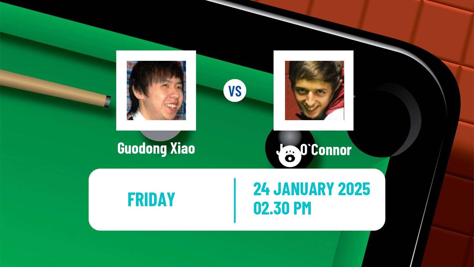 Snooker Championship League Guodong Xiao - Joe O`Connor