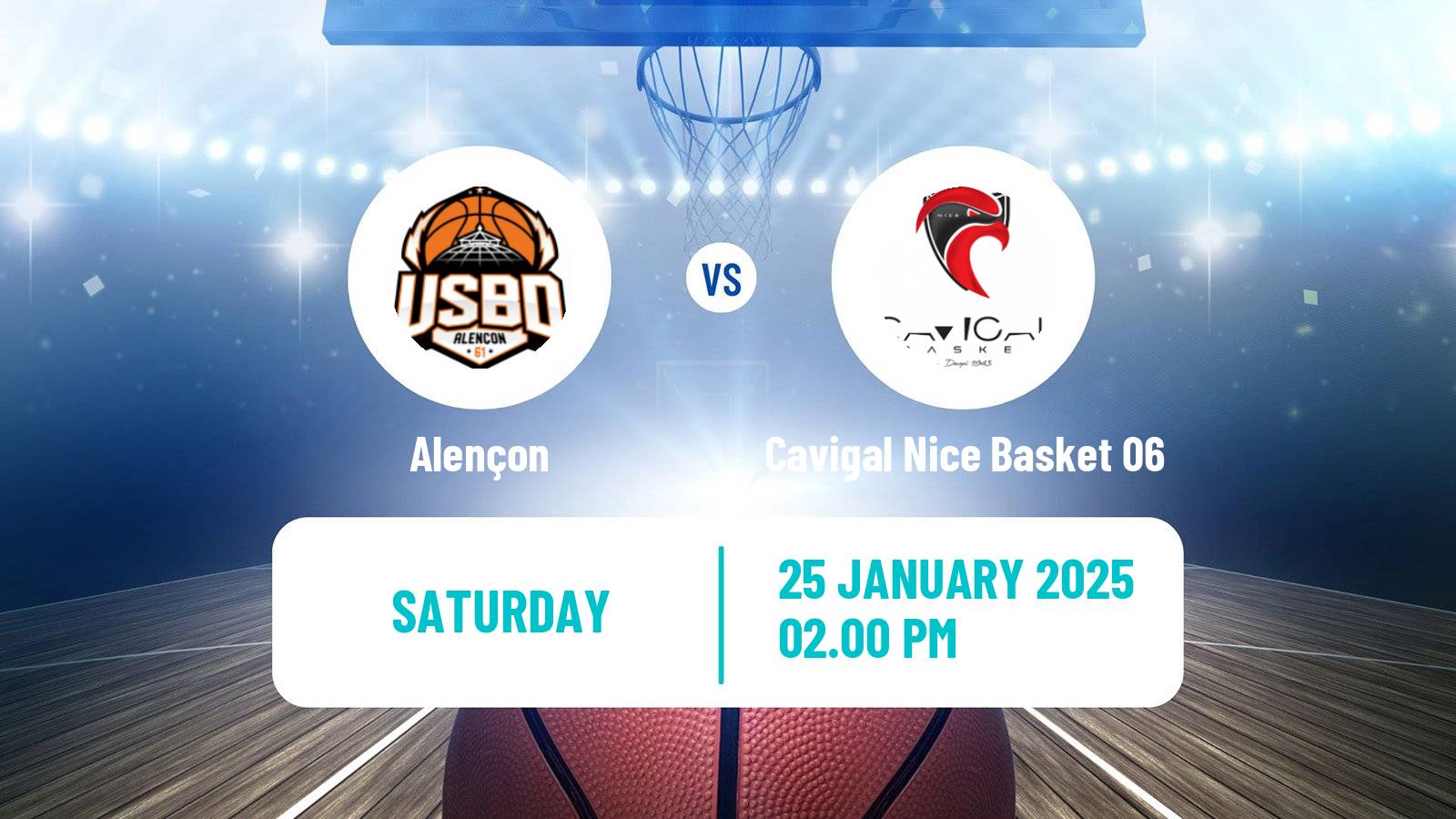 Basketball French Ligue 2 Basketball Women Alençon - Cavigal Nice Basket 06