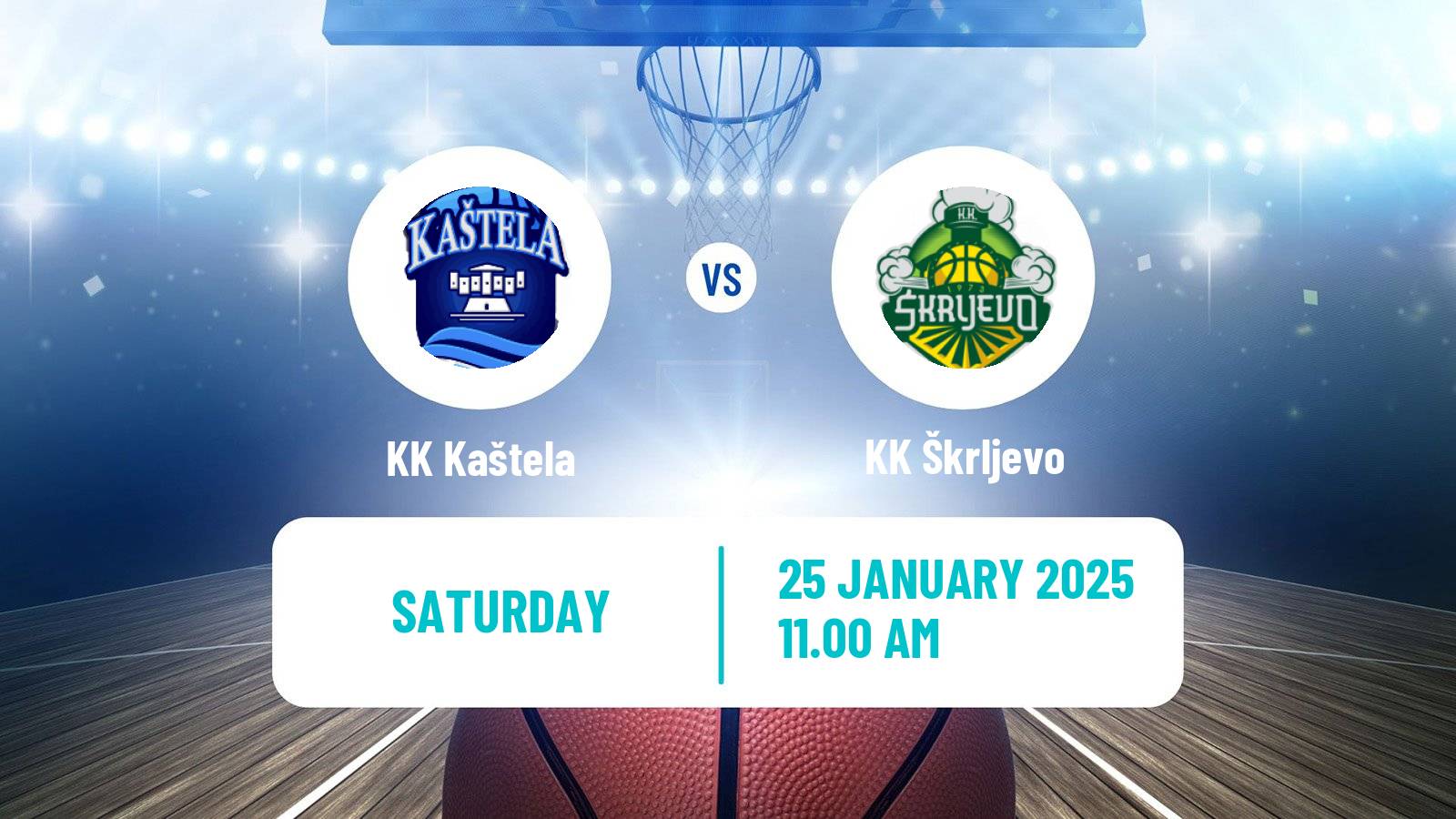 Basketball Croatian Prva Liga Basketball Kaštela - Škrljevo