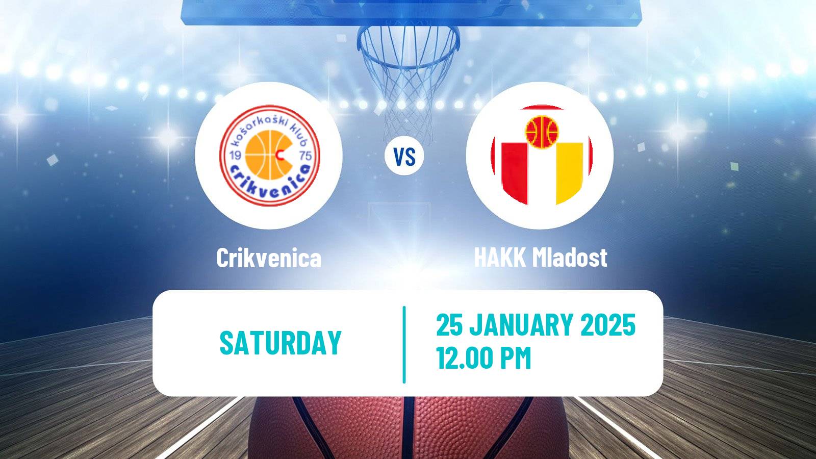 Basketball Croatian Prva Liga Basketball Crikvenica - Mladost